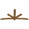 Ekena Millwork Alberta Rough Sawn Timber Gable Bracket, Western Red Cedar, 96"W x 48"H x 2"D x 6"F, 12/12 Pitch GBW096X48X0206ALB00RWR - alternate 4